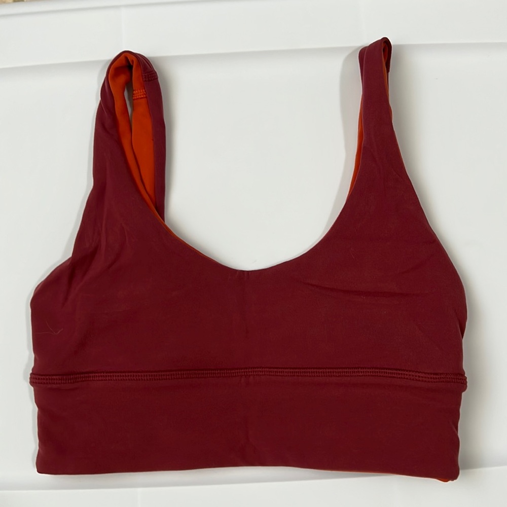 lululemon athletica Red and Orange Sports Bra
